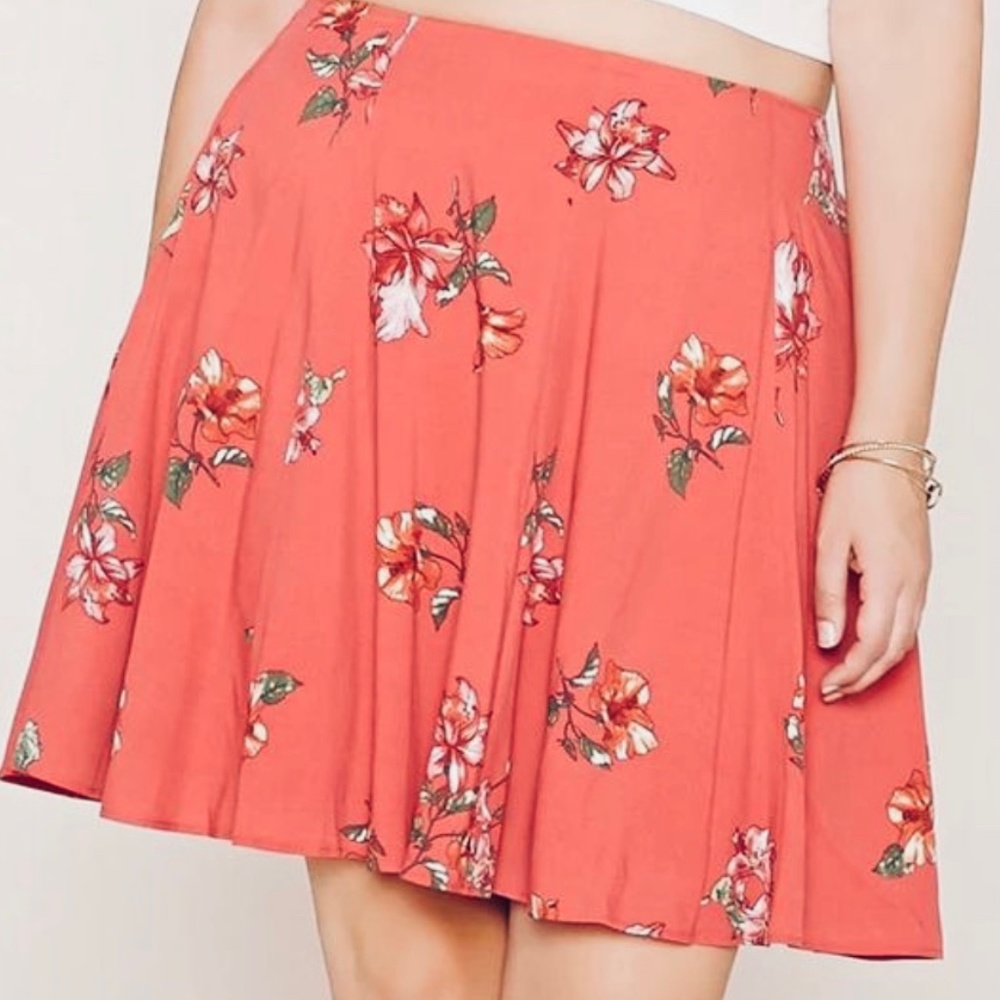Forever 21 Plus Size Flare Skirt